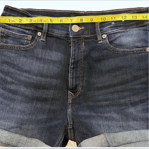 Express Midi Denim Shorts Size 6 - Picture 3 of 8